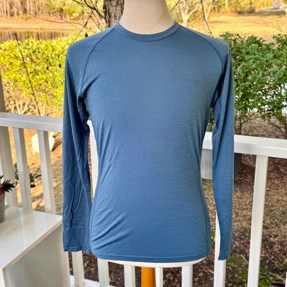 Icebreaker Bodyfit 200 Merino wool base layer. Blue. - Picture 1 of 7